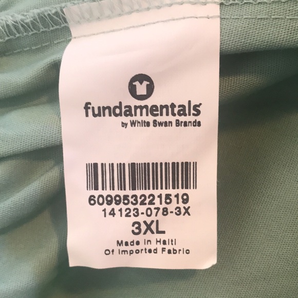 White Swan 3XL Drawstring Flare Leg Scrub Pants. - Picture 4 of 12